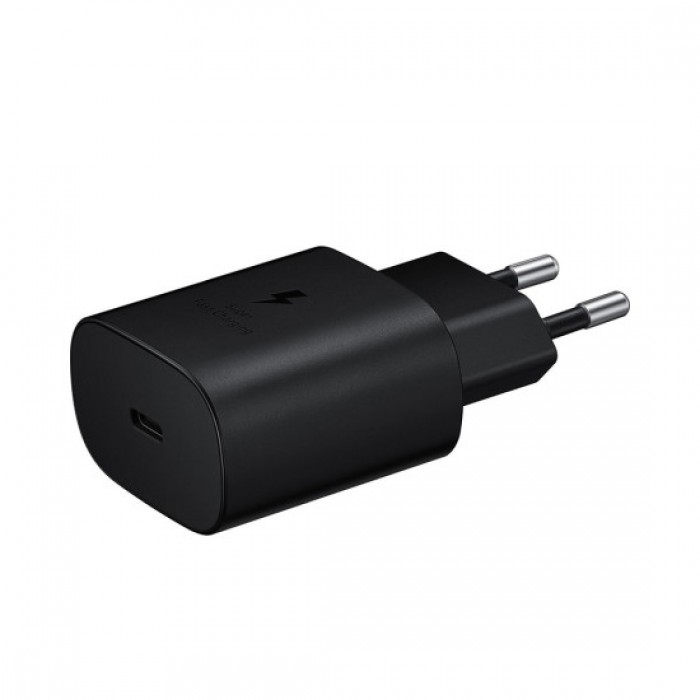 Samsung USB-C Wall  25W Adapter Μαύρο (EP-TA800EB)