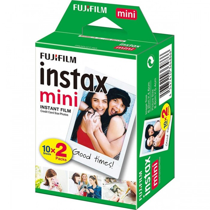 Fujifilm Color Instax Mini Instant Φιλμ (2x10 Exposures) White