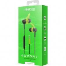 Wired earphones Forever 4Sport SP-100 green