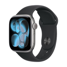 Watch Apple Watch Series 11 (2025) GPS 42mm Space Grey Aluminium Case with Black Sport Band M/L - Grey 