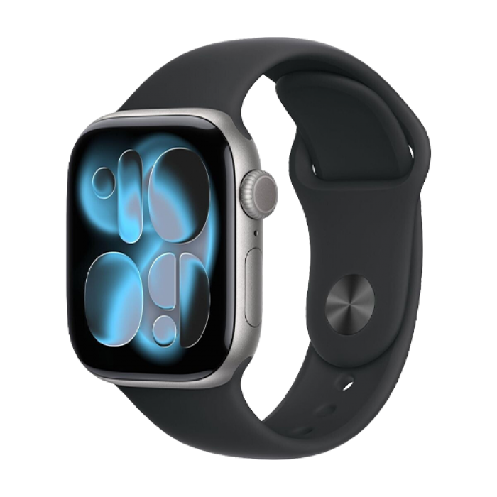Watch Apple Watch Series 11 (2025) GPS 42mm Space Grey Aluminium Case with Black Sport Band M/L - Grey 