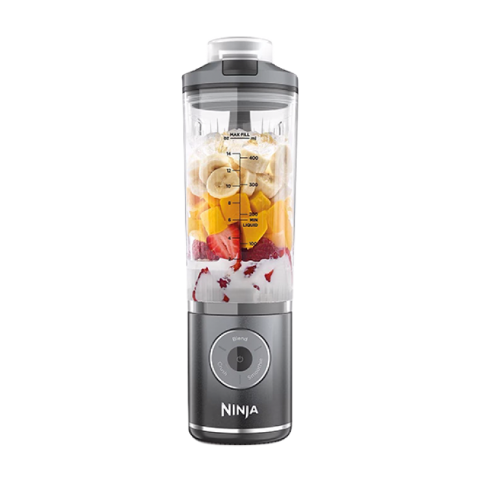 Ninja Blast Max Μπλέντερ με Πλαστική Κανάτα 570 ml 11.1V Grey EU