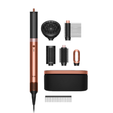 Dyson Hs09 Airwrap Co-anda2x Curly + Coily Ηλεκτρική Βούρτσα με Αέρα για Ίσιωμα και Μπούκλες 1700W Amber Silk ΕU